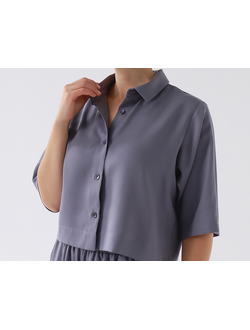 Рубашка из тенсела (графит)