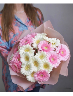 Букет из 25 гербер (цвет на выбор)