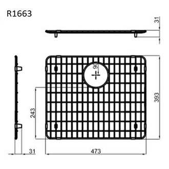 Решетка Reginox R1663 50x40