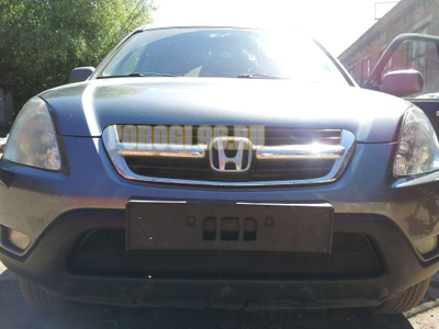 Защита радиатора Honda CR-V II 2002-2004 black