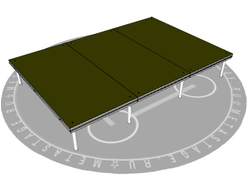 Сценический подиум 6,0 х 3,6 х 0,25-0,3