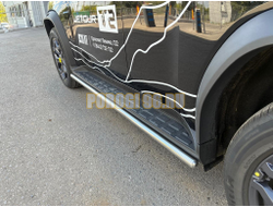 Защита штатного порога труба Папа Тюнинг d42 для JETOUR T2 2024-