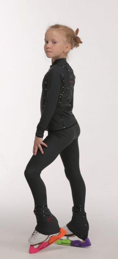 ЛОСИНЫ С РЕЛЬЕФОМ СПИРАЛЬ МУЛЬТИКОЛОР с  SWAROVSKI (арт. 107)