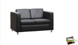 Диван Born двухместный BR-02 Santorini 0401 Черный (1370*840*840)