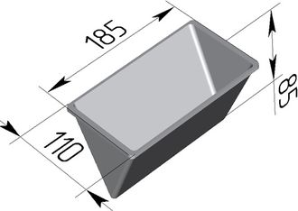 Хлебная форма Тостерная треугольная 185 х 110 х 85 мм