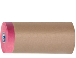 Бумага укрывная с малярной лентой красная Storch