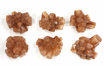 Арагонит оранжевый, сросток кристаллов в ассортименте, Марокко (25-30 мм, 10-15 г) №29391