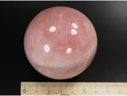 Шар Розовый кварц, Мадагаскар (60 мм, 306 г) №35386