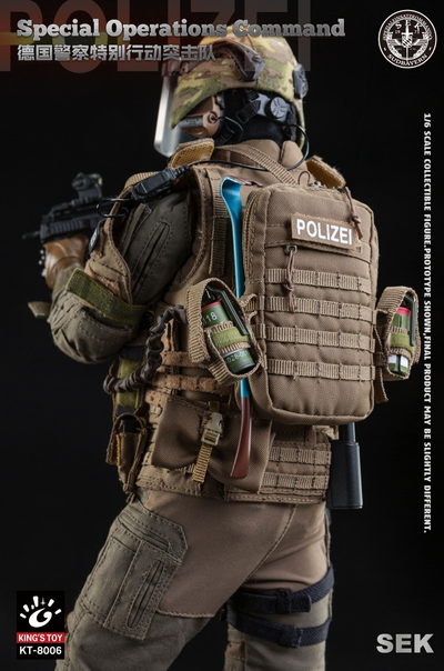 Боец немецкого полицейского спецназа - КОЛЛЕКЦИОННАЯ ФИГУРКА 1/6 SEK Special Operations Command (KT-8006) - KING'S TOY