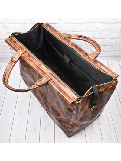 Кожаный саквояж Otranto Premium cognac (арт. 4006-53)