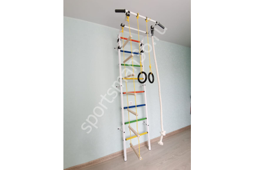 ДСК-12.с "Атлет-2ц", цветные ступеньки ПВХ, цвет белый