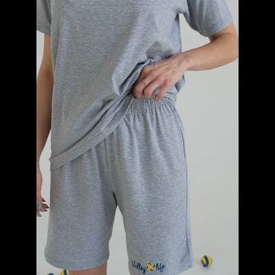 ТРЕНИРОВОЧНЫЙ КОСТЮМ VOLLEYLIFE СЕРЫЙ МЕЛАНЖ (РАЗМЕР С 42 ПО 48)