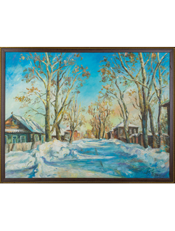 Пейзаж Морозный день в Соликамске Круглова Ирина