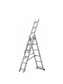 Лестница SMARTY SN011-311 алюминиевая трёхсекционная 11 ступеней