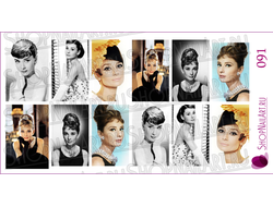 Слайдер-дизайн 091 - Одри Хепбёрн, цветные и ч/б фото