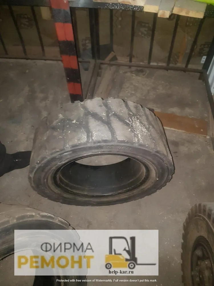 Восстановление колеса погрузчика