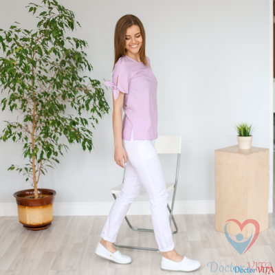 БЛУЗА DOCLIKE DL417 Лиловая