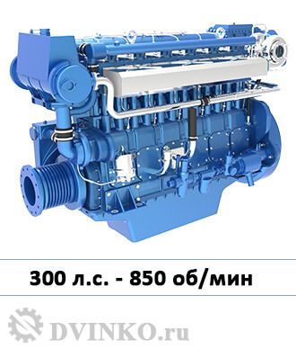 Судовой двигатель WHM6161C300-8 300 л.с. 850 об/мин