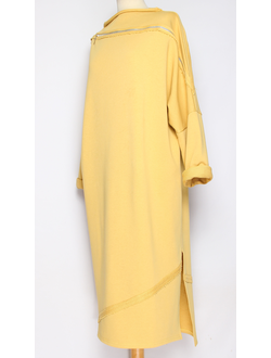 ПЛАТЬЕ БОХО "Молния плотное" жёлтое р.46-52