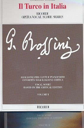 Rossini. Il turco in Italia Klavierauszug in 2 Banden (it)