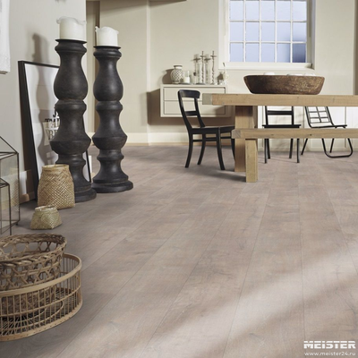 Ламинат MEISTER 6959 Дуб серый в интерьере