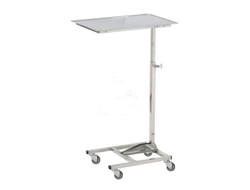 Столик с регулируемой высотой МСК - 5526 - нержавеющая сталь