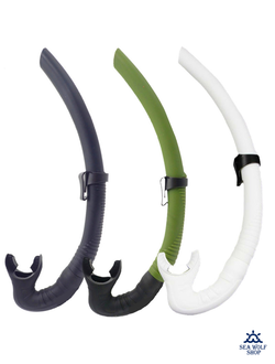 Трубка для дайвинга Sea Wolf матовая рифленая