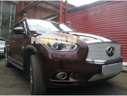 Защита радиатора Infiniti JX35 2012-2014/QX60 2014-2016 chrome низ PREMIUM