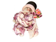 Шарф "Розы" женский Zaro в подарочной коробочке, 100% хлопок, 175х80см  (8 расцветок)