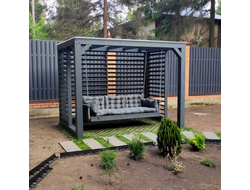 Деревянные качели  из бруса 140х140 &quot;Модерн 2.0&quot;