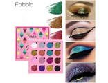 Тени-глиттеры для глаз Fabbla Glitter 16 color