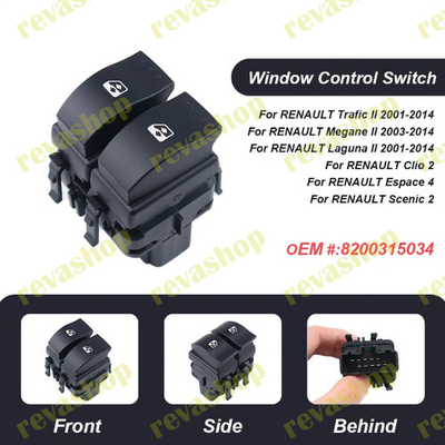Стеклоподъемники Renault, кнопки стеклоподъемников Renault, управление стеклоподъемниками Renault, б