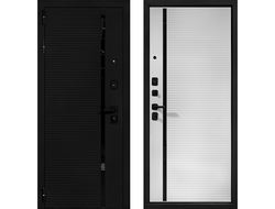 Входная дверь Палермо 2 с панелью белый ясень