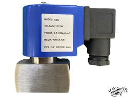 Электромагнитный клапан, 0-200 Bar,1/4, нормально закрытый, нерж, 24V