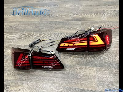 Стопы Lexus IS 05-12 красные с анимацией