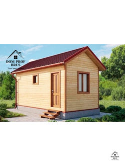 Баня из профилированного бруса "Дружеская" 16м2 6х3
