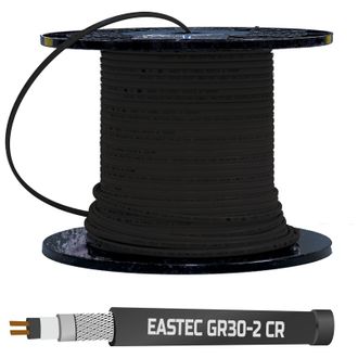 EASTEC GR 30-2 CR ,  M=30W (200м/рул.),греющий кабель с УФ защитой