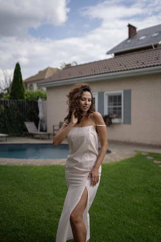 Сорочка из батиста (персиковая)