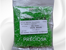 Зеленый сатиновый бисер