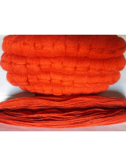 Ворсовая пряжа в пасмах двухслойная