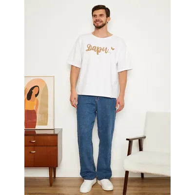 МУЖСКАЯ ФУТБОЛКА БЕЛАЯ "ДАРИ"