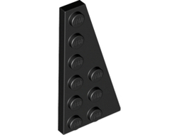 Wedge, Plate 6 x 3 Right, Black (54383 / 4283046)
