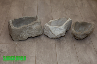 Горшок бетонный для цветов 22х15см