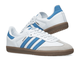 Adidas Samba Vegan White (Белые с синим) сбоку