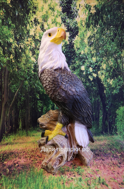 ОРЕЛ гордый  - символ власти, могущества, непобедимости и силы. 60*30см  4,5кг  полистоун Россия 4764/015012*