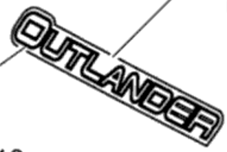 Наклейка Outlander оригинал BRP 704902743 для BRP Can-Am G2 500/650/800/1000