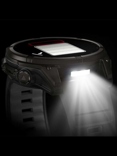 Часы Garmin Fenix 8 —51mm Solar Sapphire Carbon Gray DLC Titanium Black / Pebble Gray