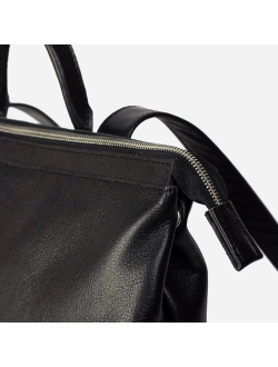 Рюкзак планшет Kokosina Черный из натуральной кожи