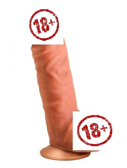 812600 ФАЛЛОИМИТАТОР НА ПРИСОСКЕ В ЛАМИНАТЕ, L 190 мм D 43 мм