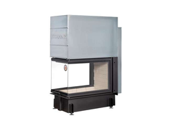 Каминная топка Дельта 900 P три стекла подовое горение принтинг, Экокамин (Россия)